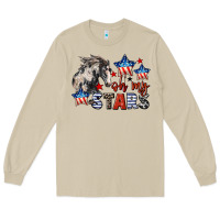 Mushroom Oh my stars horse 4th of july Long Sleeve Tee - CowGirlArtShop