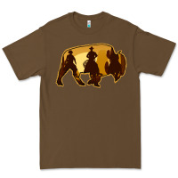 Cacao Bison Silhouette Cowboy Premium Tee - Bettercallsaul