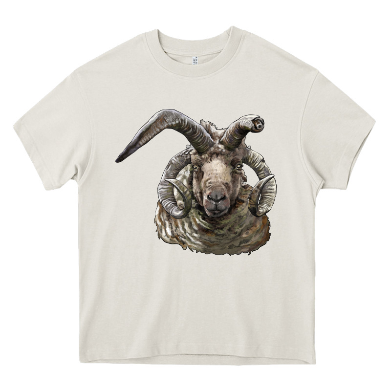 Navajo Churro Sheep Head Heavy Core Tee by LillyAllenDesigns | Teevron