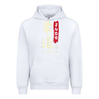 White Judo Cool Japanese Symbol Judoka Martial Arts Lover Gift Urban Hoodie - minhPixels