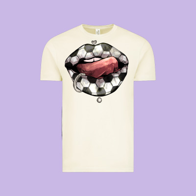 Soccer Lips Vintage Tee Designed By Howdyjamesfarm