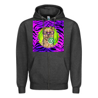 Charcoal Heather Halloween Cairn Terrier Dog Zipper Hoodie - LillyAllenDesigns