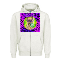 Oatmeal Heather Halloween Cairn Terrier Dog Zipper Hoodie - LillyAllenDesigns