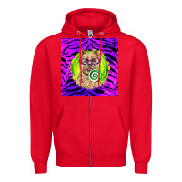 Red Halloween Cairn Terrier Dog Zipper Hoodie - LillyAllenDesigns