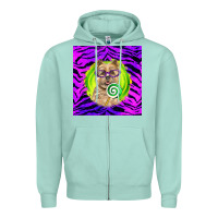 Seafoam Halloween Cairn Terrier Dog Zipper Hoodie - LillyAllenDesigns