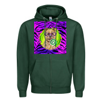 Sports Green Halloween Cairn Terrier Dog Zipper Hoodie - LillyAllenDesigns
