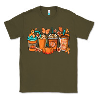 Army Green Kidney Cancer coffee cups orange ribbon Classic Tee - NancyCooperArtShop