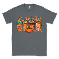 Charcoal Heather Kidney Cancer coffee cups orange ribbon Classic Tee - NancyCooperArtShop