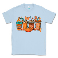 Dusty Blue Kidney Cancer coffee cups orange ribbon Classic Tee - NancyCooperArtShop