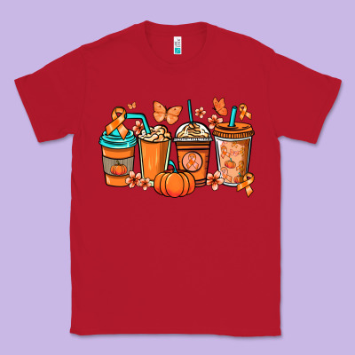 Kidney Cancer Coffee Cups Orange Ribbon Classic Tee Designed By Nancycooperartshop