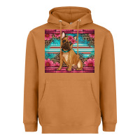 Meerkat french bulldog floral Heavyweight Hoodie - Artiststas