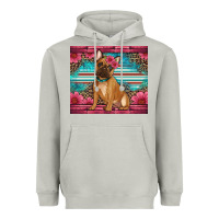 Moon Dust french bulldog floral Heavyweight Hoodie - Artiststas