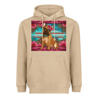 Mushroom french bulldog floral Heavyweight Hoodie - Artiststas