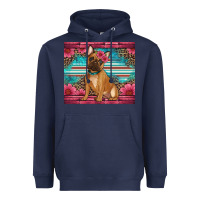 French Bulldog Floral Heavyweight Hoodie | Teevron