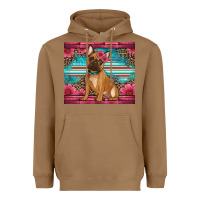Toasted Coconut french bulldog floral Heavyweight Hoodie - Artiststas