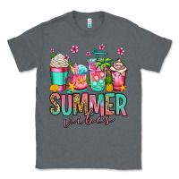 Charcoal Heather summer vibes coffee cups Classic Tee - Jasminsmagicworld