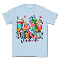 Dusty Blue summer vibes coffee cups Classic Tee - Jasminsmagicworld