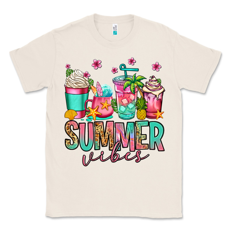 Summer Vibes Coffee Cups Classic Tee by Jasminsmagicworld | Teevron