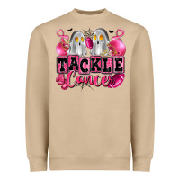 Tackle Cancer With Ghosts Playing Football Heavyweight Sweatshirt | Teevron