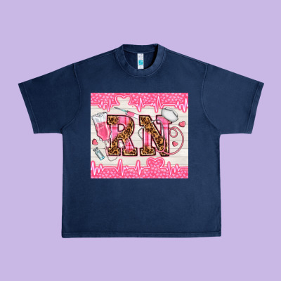 Nurse Rn Urban Heavy Tee Designed By Tumblerdesignbyshophia