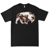 Black Cowhide Bison Silhouette Premium Tee - Bettercallsaul