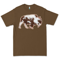 Cacao Cowhide Bison Silhouette Premium Tee - Bettercallsaul