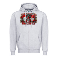 Heather Grey chillin with my gnomies Zipper Hoodie - SublimationCraftShop