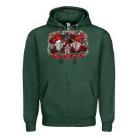 Sports Green chillin with my gnomies Zipper Hoodie - SublimationCraftShop