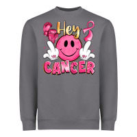 Hey Cancer With Middle Fingers Heavyweight Sweatshirt | Teevron