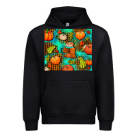 Black pumpkin spice and pumpkin Urban Hoodie - AdoDesignShop
