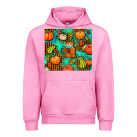 Fuchsia Pink pumpkin spice and pumpkin Urban Hoodie - AdoDesignShop