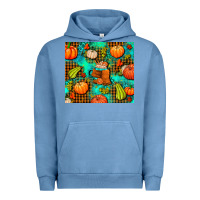 Pigment Pebble Blue pumpkin spice and pumpkin Urban Hoodie - AdoDesignShop