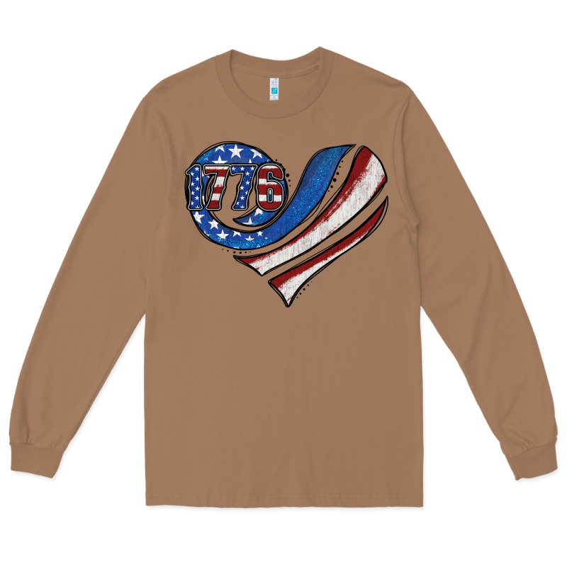 American Flag Heart Long Sleeve Tee by Jasminsmagicworld | Teevron