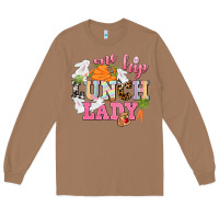 Toasted Coconut One hip Lunch Lady Easter Day Long Sleeve Tee - CowGirlArtShop