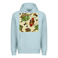 Blue Mist african woman and mask seamless pattern Premium Hoodie - BundleAndBundleShop