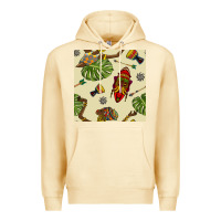 Pina Colada african woman and mask seamless pattern Premium Hoodie - BundleAndBundleShop