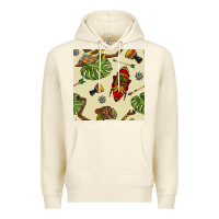 Sandshell african woman and mask seamless pattern Premium Hoodie - BundleAndBundleShop