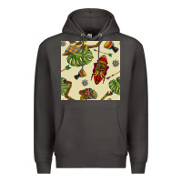 Smoke african woman and mask seamless pattern Premium Hoodie - BundleAndBundleShop