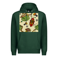 Sports Green african woman and mask seamless pattern Premium Hoodie - BundleAndBundleShop