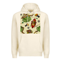 Tofu african woman and mask seamless pattern Premium Hoodie - BundleAndBundleShop