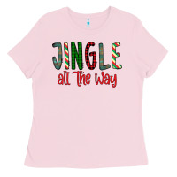 Bubblegum Pink jingle all the way Ladies Tee - Bettercallsaul