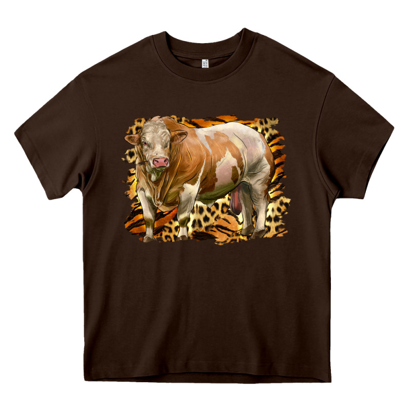 Western Simmental Bull Heavy Core Tee by LillyAllenDesigns | Teevron