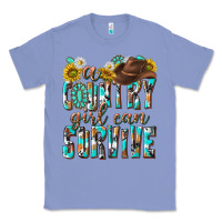 Colony Blue Western a Country Girl Can Survive Classic Tee - texasbilliewilder