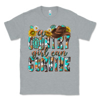 Heather Grey Western a Country Girl Can Survive Classic Tee - texasbilliewilder