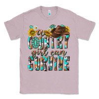 Lilac Western a Country Girl Can Survive Classic Tee - texasbilliewilder