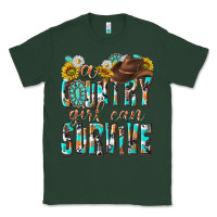 Sports Green Western a Country Girl Can Survive Classic Tee - texasbilliewilder