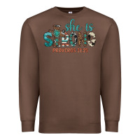 Chestnut she is strong Premium Sweatshirt - Artiststas