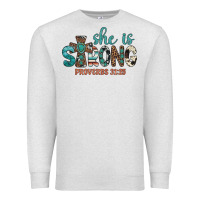 Oatmeal Heather she is strong Premium Sweatshirt - Artiststas