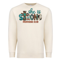 Sandshell she is strong Premium Sweatshirt - Artiststas