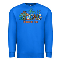 True Royal she is strong Premium Sweatshirt - Artiststas